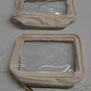 PACKISM TSA Approved Toiletry Bag - Upgrade Color-Edged Clear Makeup Bags, Clear Toiletry Bags For Traveling Fits Various Storage Needs