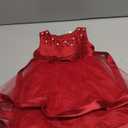 COMISARA 6M-9T Kids Pageant Flower Girl Dress Little Girls Party Wedding Formal Dresses (18-24 Months, Wine) 90