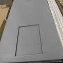 Keter Manor 4x6 Resin Outdoor Storage Shed Kit-Perfect to Store Patio Furniture, Garden Tools Bike Accessories, Beach Chairs and Lawn Mower, Grey & White