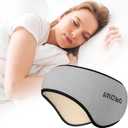 SPACEPOWER Sleep Mask, Eye Mask for Sleeping with Adjustable, Earmuffs for Sleep for Men and Women,2 in 1