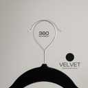 Utopia Home Velvet Hangers 50 Pack  Luxury Non-Slip Slim Suit & Coat Hangers, Strong Space-Saving Clothes Hangers with Pants Bar and 360 Swivel Hook  Black