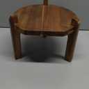 TableCraft12654 Acacia Wood Stand for Glass Beverage Dispensers, Beverage Holder, 10" Dia x 8" H, Raises Dispenser 6-3/4", Ideal for Catering & Restaurants