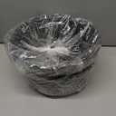 La Jolie Maison Large Hanging Planters - 12 Inch Outdoor Flower Pots, Rock Gray Hanging Garden Planters Set of 2