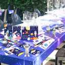 LaVenty Space Party Favor Space Themed Birthday Supplies Mini Notebook Stickers Wristbands Birthday Goodie Bag Fillers