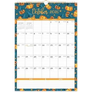 Calendar 2026-2027 - 2026-2027 Wall Calendar, Jul 2026 - Dec 2027, Large Wall Calendar 2026-2027, 12" x 17", 18 Months Calendar 26-27 Large with Hook, Perfect for Organizing - 12 Different Themes