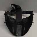 Airsoft Mask Creative Protective Half Face Mask Outdoor Game Mask Costume Mask Outdoor Sports Masks (Black)