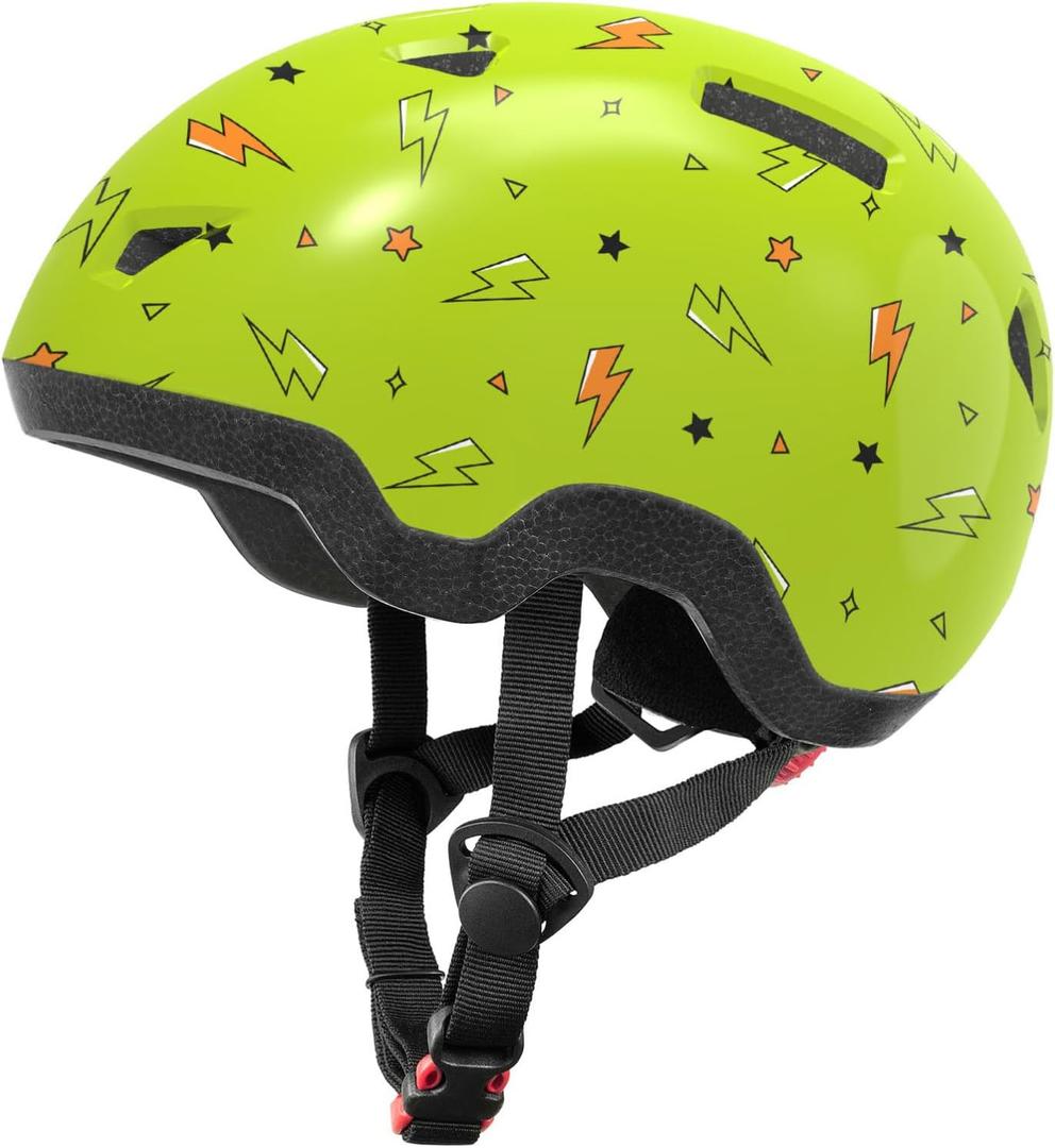 Kids Bike Helmet, Adjustable Helmets from Infant/ Toddler/ Baby to Children Girls and Boys, Age 2-4/ 3-6 Years Old (Lightning, S)