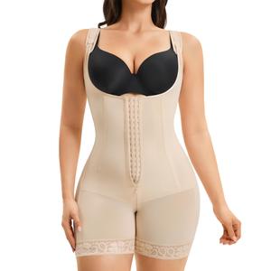Irisnaya Fajas Colombianas Moldeadoras Tummy Control Shapewear for Women, Postpartum Faja Body Shaper Shapewear Bodysuit, S