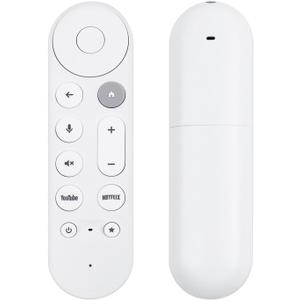 GY3LE Voice Search Remote Control Compatible with Google TV Streamer 4K, New Controller Replacement Control Upgrade Voice Remote (4K), NOT Compatible with Google Chromecast Snow