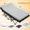 CYMULA Camping Cot Mattress 2in Memory Foam Sleeping Pad,Soft Warm Non-Slip Camping Mattress Topper with Retaining for Adults,Portable Roll up Pad for Travelonly Mattress