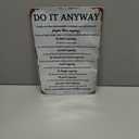 Do It Anyway Inspirational Motivational Quotes Vintage Metal Sign, Wall Art Decor Retro Posters Tin Signs for Man Cave Bar Garage Car Room Streets 8 x 12 Inch