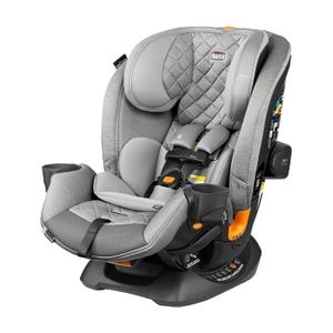Chicco OneFit Max ClearTex All-in-One Car Seat with LeverLock Installation, Slim Design, Convertible Car Seat, Seat for Infants and Children 5-100 lbs, Ash/Grey, Manufacture Date: 11/2025