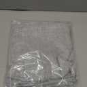 DriftAway Double Layer Linen Blackout Tie Up Curtains Thermal Insulated Fully Lined Balloon Roman Shade Bathroom Window Adjustable Rod Pocket for Small Window 39 Inch by 55 Inch Gray (Grey)