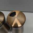 Salt and Pepper Shakers Set with Adjustable Pour Holes by CHEFVANTAGE - Bronze