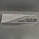 Smiry 54 Inch x 300 Feet Disposable Table Cover Roll, Red Plastic Table Cloth in Cut-to-Size Box with Slide Cutter, Waterproof Rectangle Tablecloths for Weddings, Banquets, Outdoor