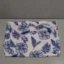 Floerns Women's Summer Floral Tube Mini Dress Strapless Backless Party Club Bodycon Dresses (Medium, Blue and White)