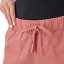 Hanes Women's Scrubs Cargo Joggers, Healthcare Scrub Joggers for Women, Moisture Wicking (Pink, L)