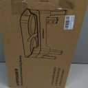 URPOWER 3-in-1 Elevated Dog Bowls - Mess Proof Double Deck 4 Height Adjustable Raised Stand with 2 Stainless Steel Food Bowls & Licking Plate for Small, Medium & Large Dogs (Black)