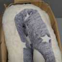 Indoor Dog House, Night-Luminous Star Dog Tent with Frame, Washable Dog Cave Bed, Suitable for 8-20 lb Puppy and Cat (Grey) M (18"×18"×18")