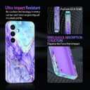 Casetego for Galaxy S25 Case,Compatible with MagSafe,[Military Grade Drop Test] Full Body Protection Slim Shockproof Rugged Marble Women Case for Samsung Galaxy S25 6.2 inch,Cobalt Violet