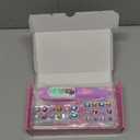 Hair Gem Stamper Kit, Bling Hair Jewels for Girls Toys, Hair Styling Tool with Reusable Shining Diamonds, Birthday Gifts Toys for Girls Ages 3 4 5 6 8-12 (Purple)