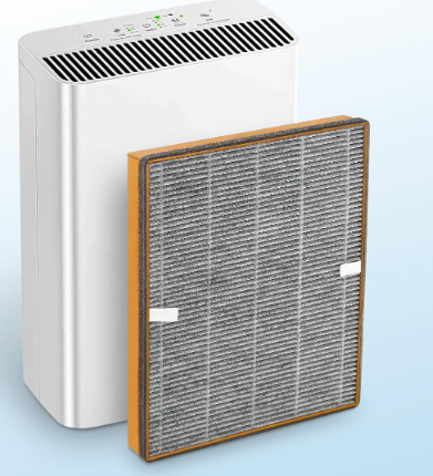 TT-AP002 Replacement Filter Compatible with TaoTronics TT-AP002 Air Purifier and VAVA VA-EE008 Air Purifier, 3-in-1 HEPA Filter and Activated Carbon Filter, 1-Pack