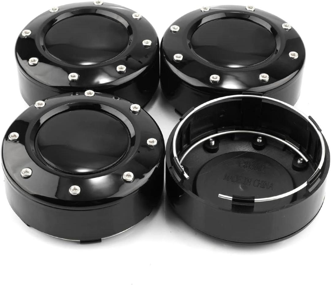 Wheel Center Caps for Mayhem Wheel Center Hubcaps Black Center Cover Replacement for Rim(Outer Diameter 4.02in/Clip Diameter 3.74in) 4pcs