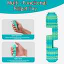Little Ouchies Pro Fidget Toy 6-in-1 Keychain with Button Click, Spinner, and Pain Stim Sensory Tool for Stress Relief