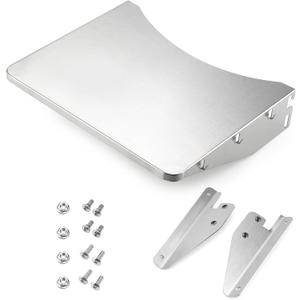 Stanbroil Stainless Steel Folding Side Table, Fits Weber 22" Charcoal Smoker, Grill Accessories to Add Storage Space