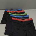 Hanes Boys' Big Performance Tween Boxer Brief Pack, X-Temp Mesh Stretch Underwear, Black, 5-Pack L