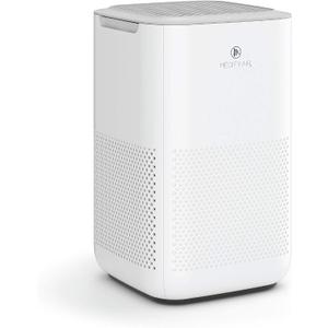 Medify MA-15 Air Purifier with True HEPA H13 Filter | 585 ft Coverage in 1hr for Allergens, Smoke, Wildfires, Dust, Odors, Pollen, Pet Dander | Removal to 0.1 Microns | White, 1-Pack
