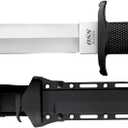 COLD STEEL OSS 8.25" Japanese AUS8A Clip Point Blade 5.125" Kray-Ex Handle Tactical Outdoor Hunting Fixed Blade Knife w/Secure-Ex Sheath