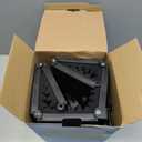 Microphone Isolation Shield  Foldable & Adjustable Soundproof Panel for Recording, Podcasting, Vocal Booth, Studio & Home Use (Six-sided low stand)