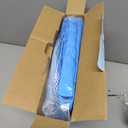 Inflatable Fabric Covered Pool Float Adult with UPF50+ Sunshade Canopy & Cup Holders,Large Water Lounger Float Recliner Chair for Pool Party Lake Beach-Blue