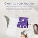 LOLA Ultra-Thin Cotton Panty Liners for Women - Hypoallergenic Panty Liners & Daily Light Pads - Unscented Organic Pads for Women - Pack of 56, 6.5 in