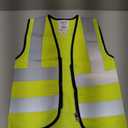 SIFE Kids' Safety Vest for Young Explorers,6 Color Options, with 6 Reflective Strips-Class 2 High-Visibility-Zipper-Yellow-XXS