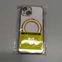 GUAGUA for iPhone 13 Case with Stand, Magnetic Clear Cases Plating Edge Invisible Ring Holder Slim Shockproof Protective Kickstand Phone Case for iPhone 13 6.1'', Desert Titanium Gold