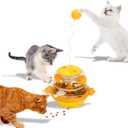 Interactive Cat Toys for Indoor Cats Tumbler Toy with Tracking Balls Slow Food Dispenser Feeding Pet, Fun & Engaging Cat Toys Exercise, Durable & Safe