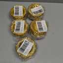 60Pcs Mini Gold Food Tray Disposable Platters Plastic Disc Plates for Party Dessert 3.69 x 0.69Inch