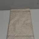 Burlap Style Farmhouse Table Runner, 13 x 48 Inch Coffee, Rustic Geometric Hollow Table Runners 48 Inches Long for Dresser Table Everyday Use, 13x48 Inches, Coffee