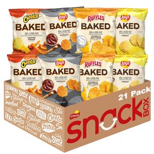 Frito-Lay Baked Variety Pack, 0.875 Ounce Snack Bags (Pack of 21) BB 7/29/25