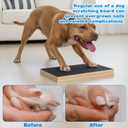 1 PCS Scratch Board for Dogs, Dog Scratch Pad Bamboo Dog Nail File Board Multi-angle Adjustable Include 2 Replacement Sandpapers for All Kinds of Dogs Sandpaper Polishing Instead of Nail Trimmer