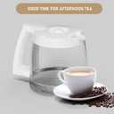 14-Cups Coffee Carafe Replacement Pot Compatible with Cuisinart Coffee Machine DCC-2200RC, DCC-2200, DCC-3200, DCC-3200P1, DCC-3200FR, DCC-2600, DCC-2800,DCC-1800FR CBC-7400 CBC-7000PC White