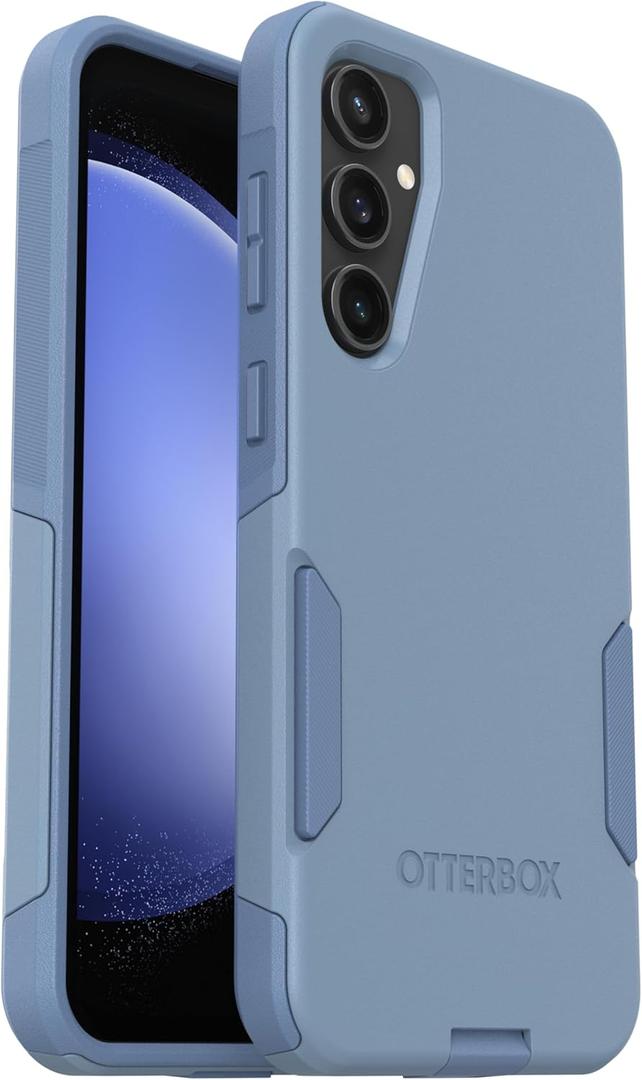 OtterBox Galaxy S23 FE (Only) Commuter Series Case - Crisp Denim (Blue) - Slim & Tough - Pocket-Friendly - with Port Protection - Non-Retail Packaging