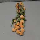 Floroom 5pcs Apricot Peach Faux Silk Mums Artificial Flowers, Bulk Fake Small Mini Chrysanthemums with Stems for DIY Wedding Centerpieces Floral Arrangements Vase Fillers Home Decorations