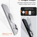TORRAS Magnetic Slim Fit for iPhone 17 Pro Case 6.3 inch, Ultra-Thin, Compatible with MagSafe, Lightweight Matte Anti-Scratch Hard PC Cover Phone Case for iPhone 17 Pro OriginFit, Silver White
