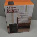 Space Heater, 1500W Electric Heaters Indoor Portable with Thermostat, PTC Fast Heating Ceramic Room Small Heater with Heating and Fan Modes for Bedroom, Office and Indoor Use