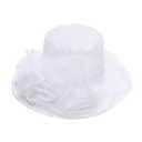 Women Organza Derby Hat Fascinator Tea Party Wedding Church Derby Hat Fascinator Hats Dual-use