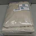 H.VERSAILTEX Velvet Patchwork Curtains Thermal Insulated Soundproof Room Darkening Drapes Rod Pocket Window Treatment Panels for Living Room Bedroom,2 Panels,Oatmeal/Rust,52" W x 96" L