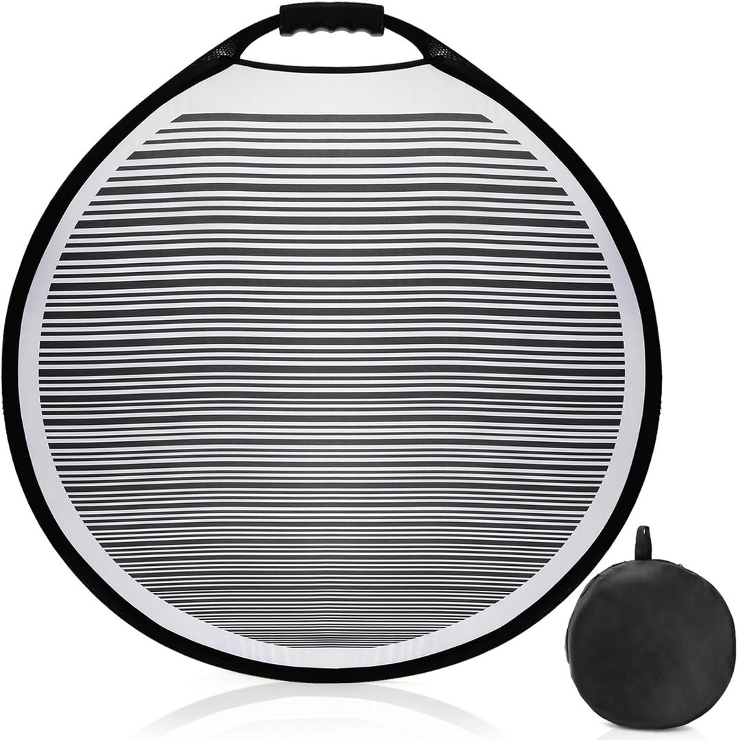 Dent Reflector Board, 31.5 Inch Foldable Lined Striped Dent Board with Bag, Portable Flexible PDR Lined Light Reflector Panel Dent Remover Tool for Car Vehicle Door Scratch